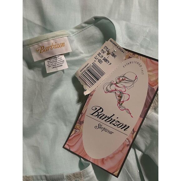 NWT Vintage Barbizon Delia Shorty Sleepwear Pajama Top Size Large - Picture 3 of 4